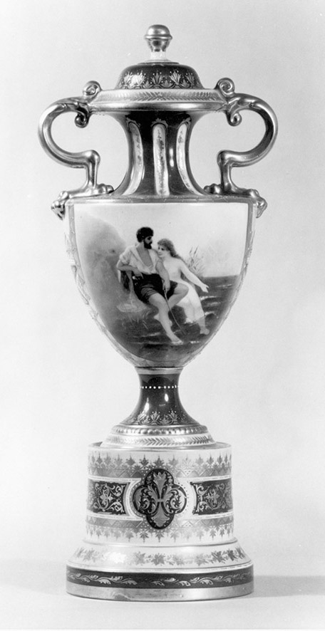 Vase mit gefälschtem Bindenschild