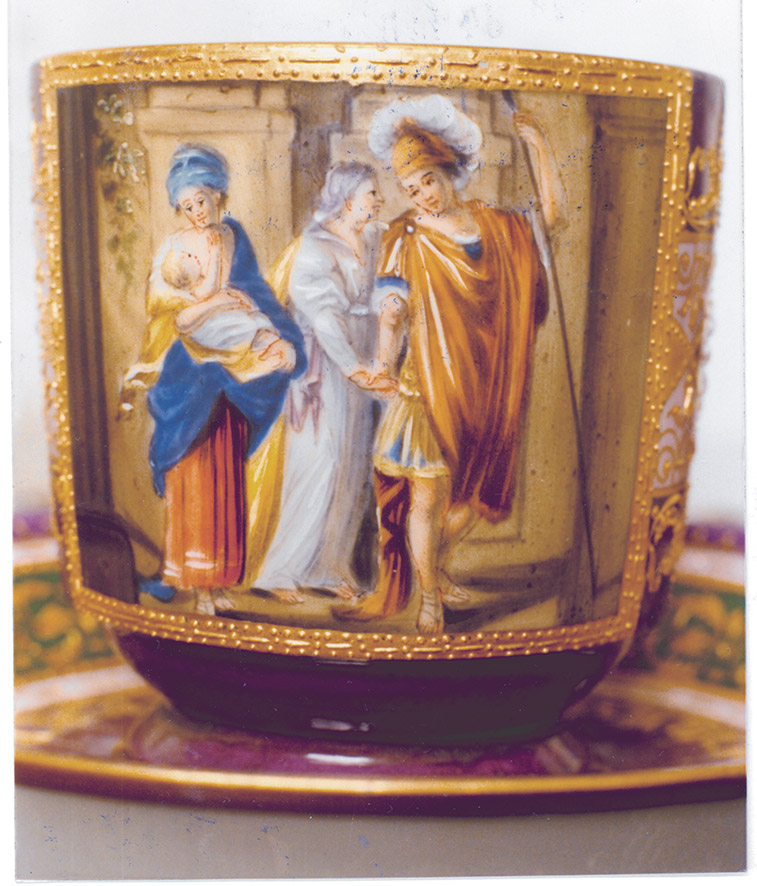 Tasse mit gefälschtem Bindenschild
