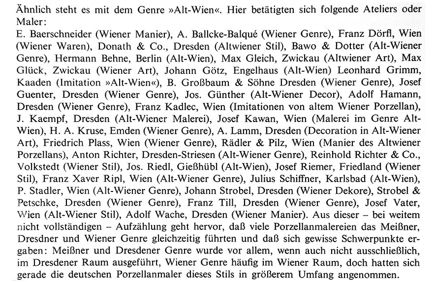 Porzellanmalerei im Wiener Stil