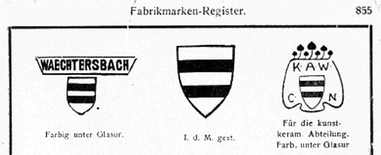 Wächtersbacher Steingutfabrik, Marken