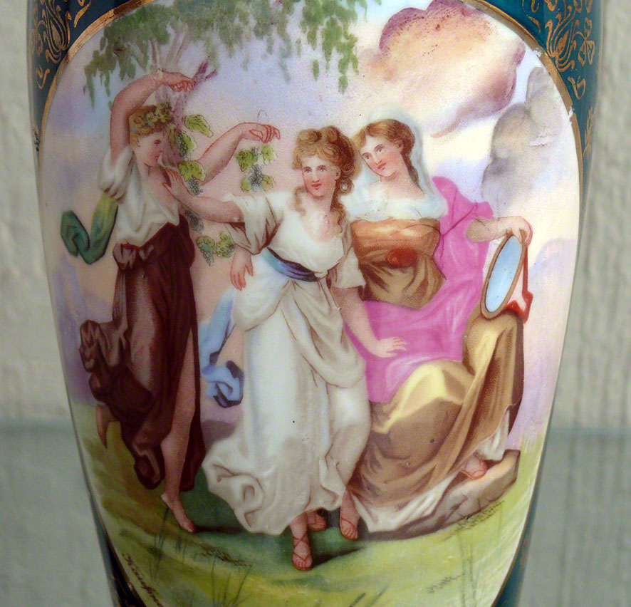 Vase Bindenschild Fälschung Abziehbild