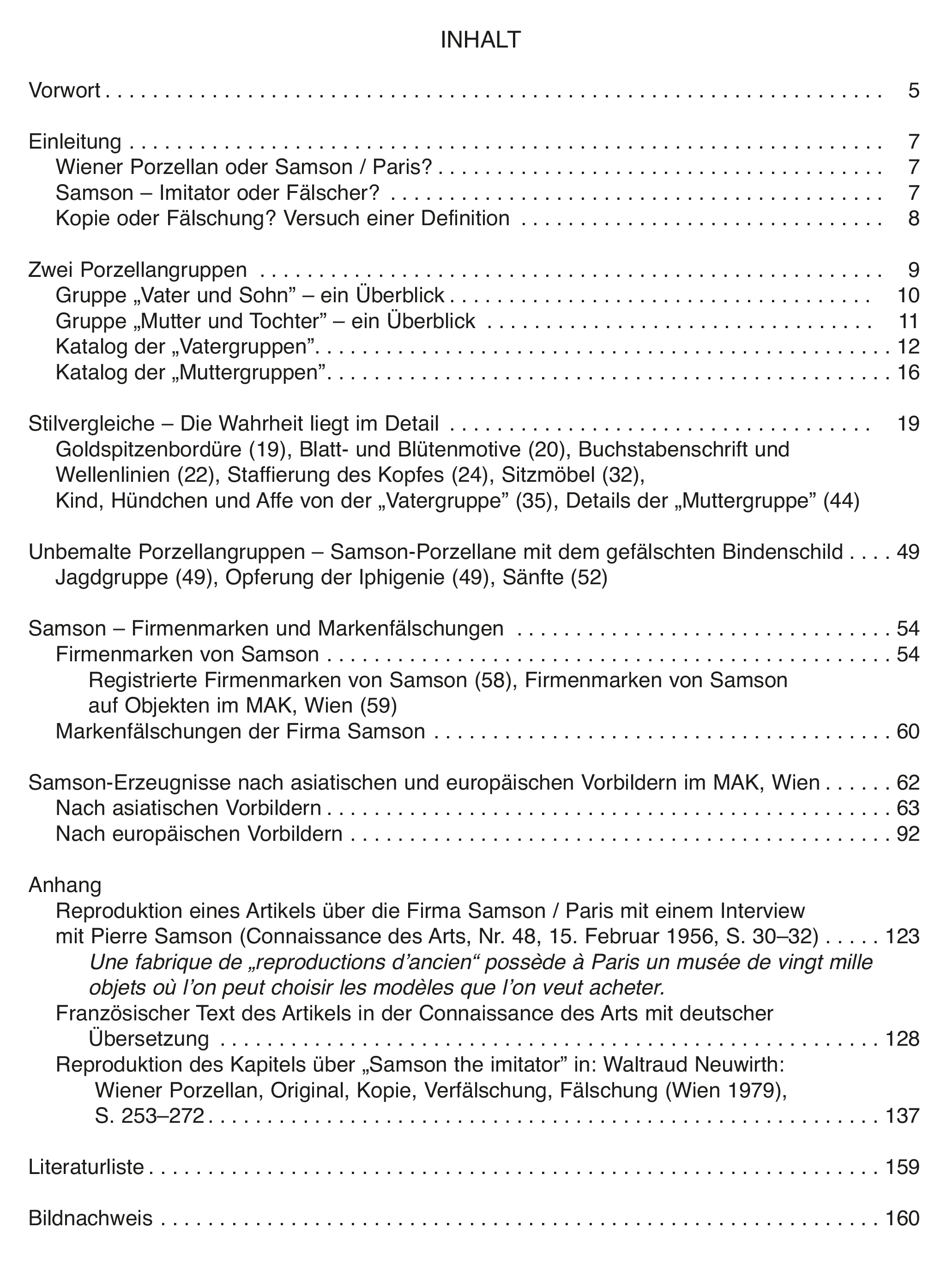 Wiener Porzellan - Samson - Inhalt