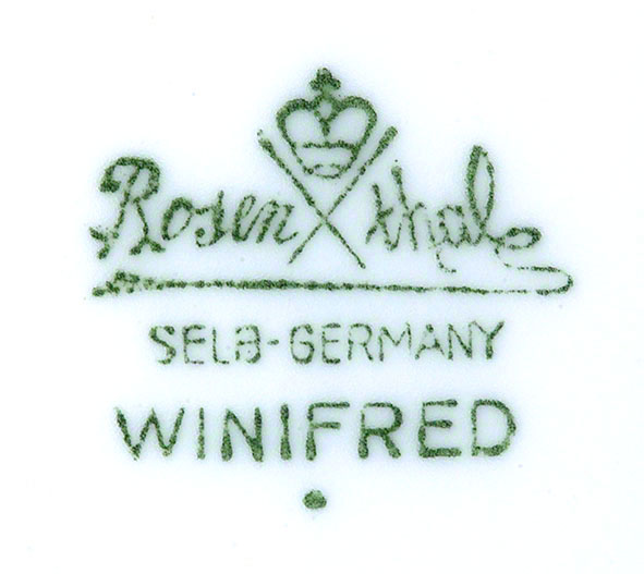 Porzellankanne Winifred Rosenthal Marke