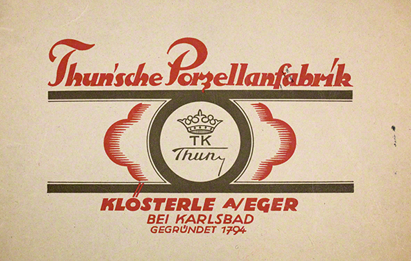 Porzellanfabrik Thun-Klösterle bei Karlsbad